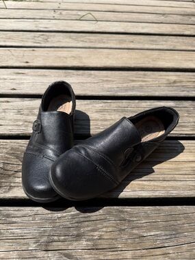 Earth Spirit Black Slip-On Comfort Shoes